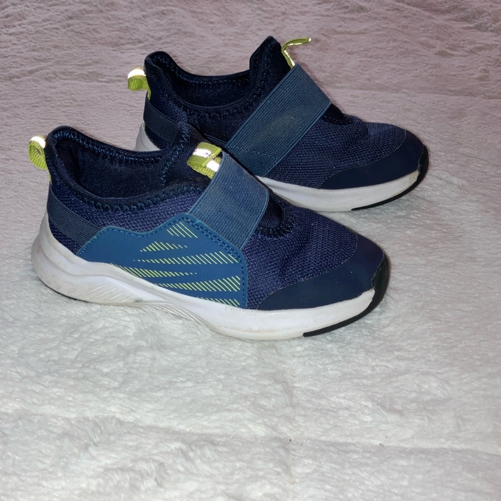 Avia Blue Slip-On Sneakers with Velcro Strap